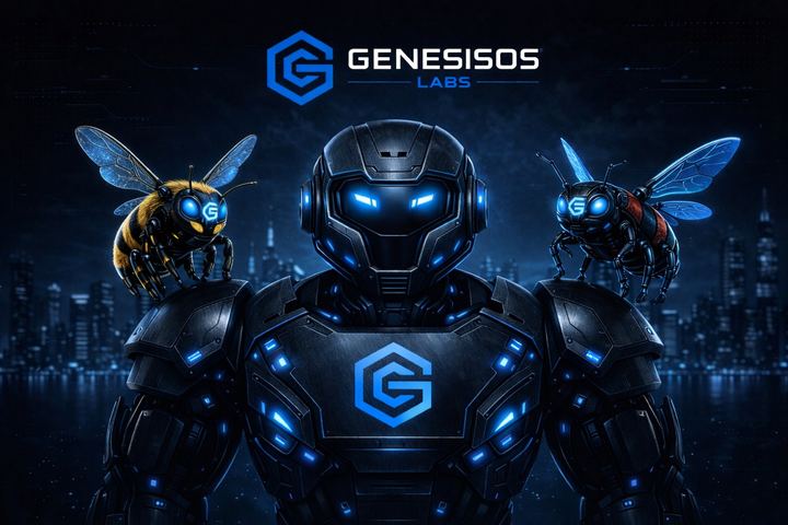 GenesisOS and GenesisCRM integration overview on a laptop